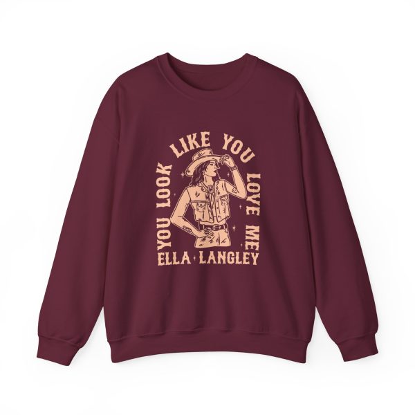 Ella Langley You Look Like You Love Me Unisex Heavy Blend™ Crewneck Sweatshirt