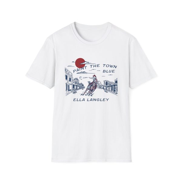 Ella Langley Paint the Town Blue Unisex Softstyle T-shirt
